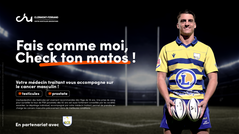 Campagne de sensibilisation aux cancers masculins avec le Rugby Club Riomois