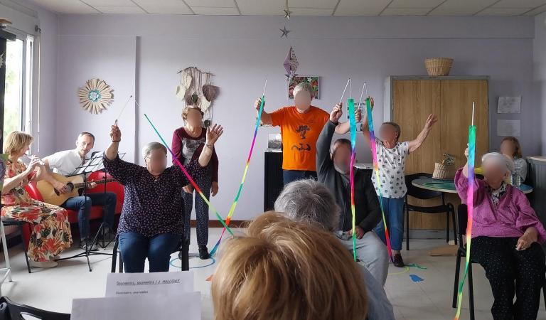 Patients de l'unité Vivaldi au CHU