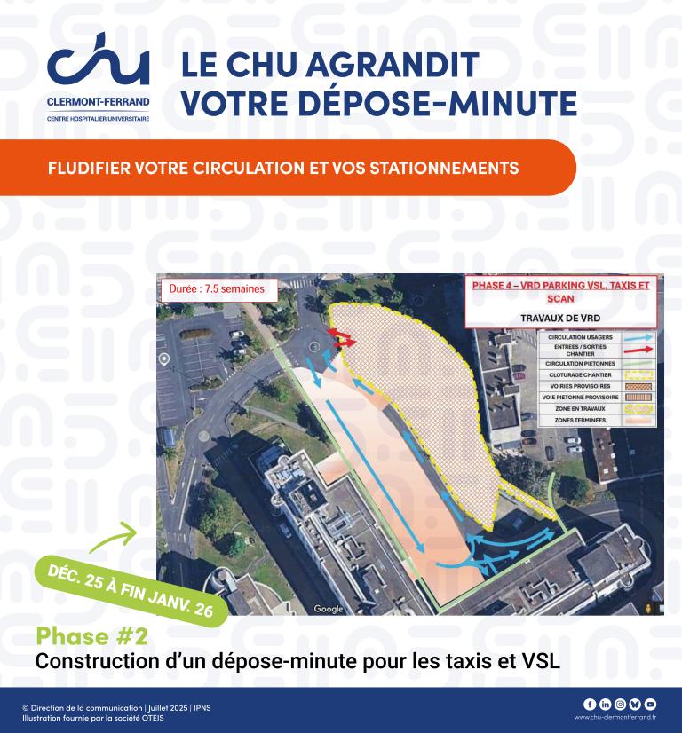 Visuel travaux dépose minute Gabriel-Montpied - Entrée Dunant