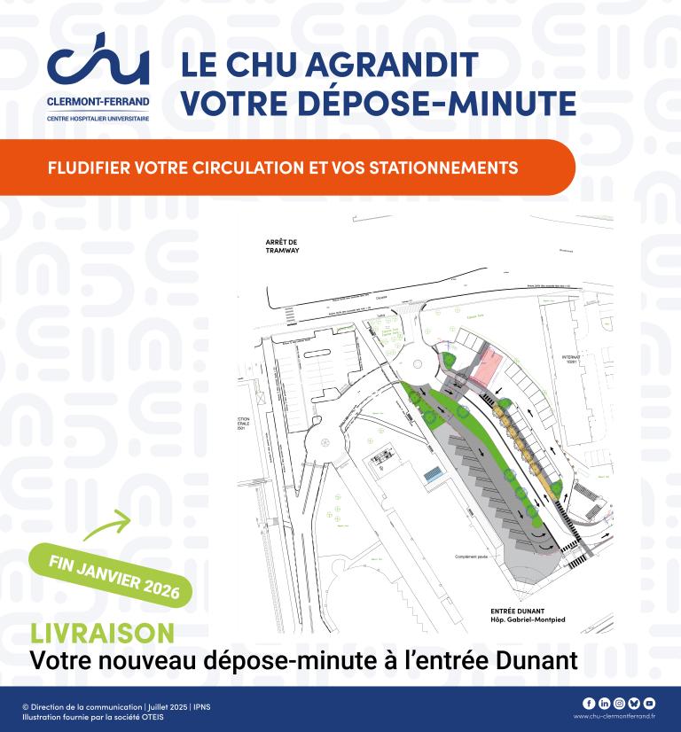 Visuel travaux dépose minute Gabriel-Montpied - Entrée Dunant
