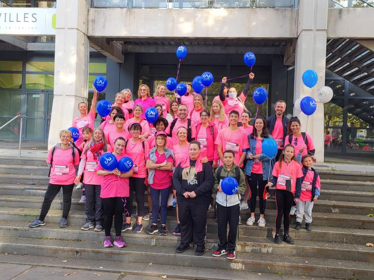 Une partie des professionnels au départ de Clermont Rose en 2024.