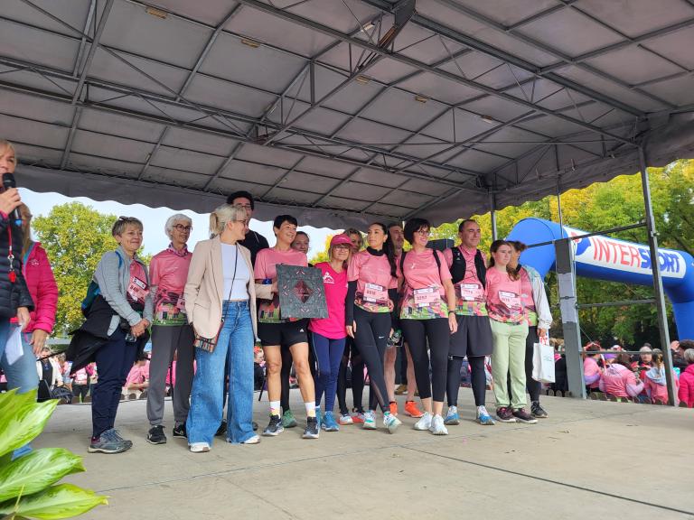 Le CHU remporte le trophée de la plus grande équipe à Clermont Rose 2025.